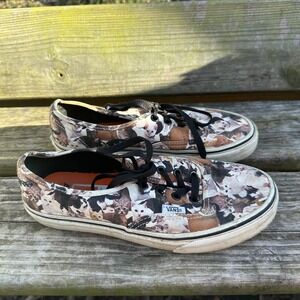 Vans Authentic ASPCA Cat Print Sneakers Womens 7.5 Mens 6 Kitten Shoes Quirky